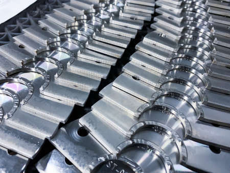 Production of metal products for mechanical engineering. Machine Steel Mill Production Lineの写真素材