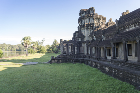 The ruins of Angkor Wat in the summer.の写真素材