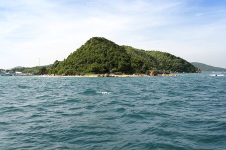 Sea, island and sky on a Sunny day.の写真素材