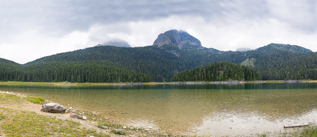 Beautiful scenery of the mountains and the lake.の写真素材