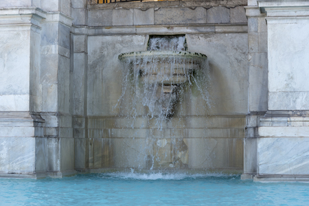 Fontana Dell'acqua Paola also known as Il Fontanone, the big fountain is a monumental fountain located on the Janiculum hill in Rome. Italy.のeditorial素材