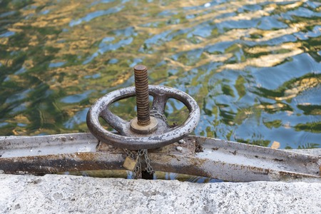 Reconstruction of the water supply system of urban infrastructure concept photoの写真素材