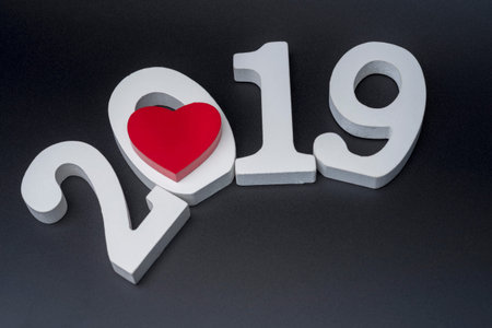 Concept photo of new year 2019