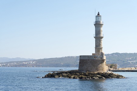 Lighthouse in Chania town.のeditorial素材
