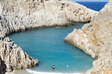 Photo of The Bay of the devil, the island of Crete, Greeceのeditorial素材