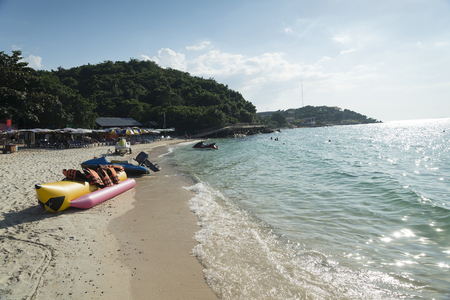 The sea and beach in the Paradise location on the edge of the earth.の写真素材