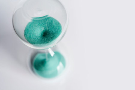 Hourglass, sand glass isolated on white background
