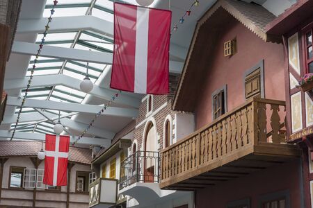 The old building in the style of Denmark. The concept of development and travel.の写真素材