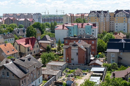 Zelenogradsk, Russia   magnificent urban landscape that can be seen from the observation deck of the...
