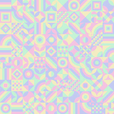 geometric texture for textile printing, wrapping paper, gift card, wallpaper flat design.のイラスト素材