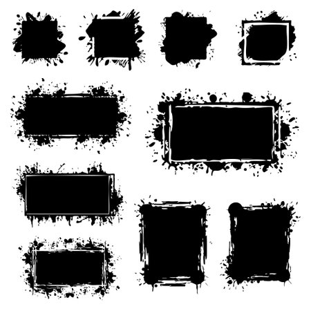 Frames for banners of different sizes. Advertising and promotion concept.のイラスト素材