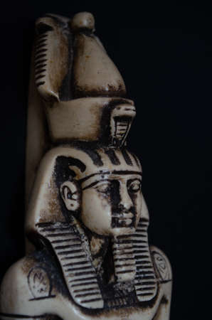 Figurine Souvenir of tutankhamun with Holographic letters.の写真素材