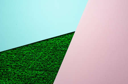 green grass background, green artificial turfの写真素材