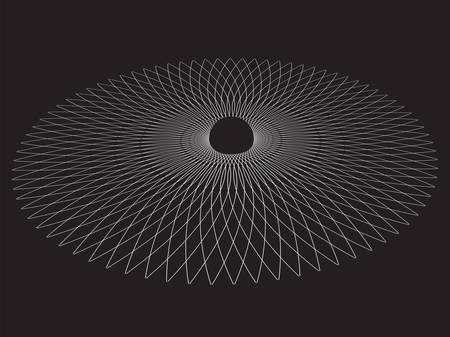 Black hole. Abstract vector background. Geometric Linesのイラスト素材