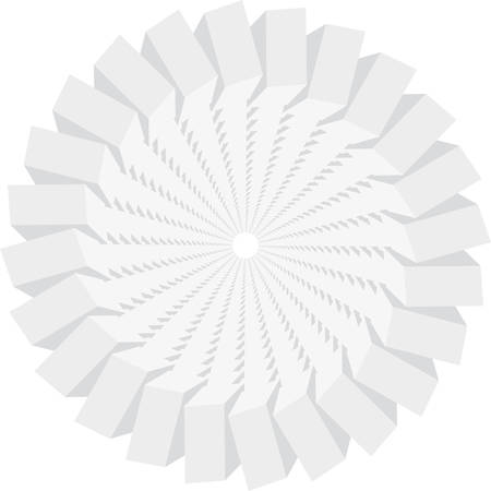 Dotted Halftone Vector Spiral Pattern or Texture. Stipple Dot Backgrounds with Black Circlesのイラスト素材