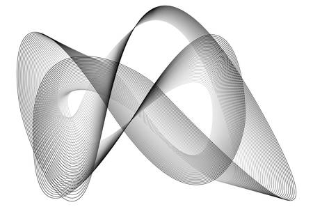 Abstract linear gray Background. High Saturated. Gradients abstract Mobius stripのイラスト素材