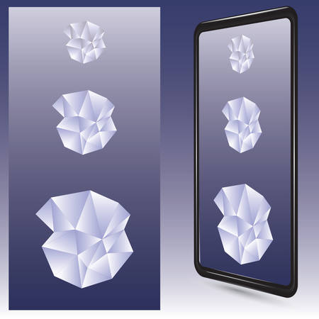 Colorful abstract liquid paint background. Modern screen vector design for mobile appのイラスト素材