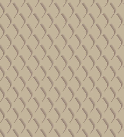 Decorative plastic grid. Seamless pattern with carved rounded shapes. 3d sample designのイラスト素材