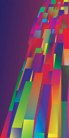 Scattered cubes with shadows, abstract background. Vector illustrationのイラスト素材