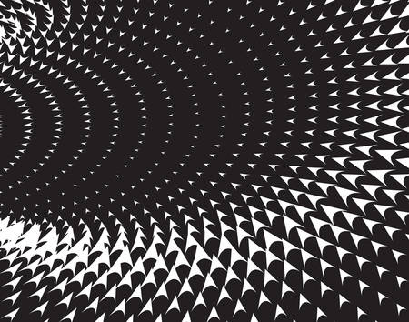 Dotted Halftone Vector Spiral Color Pattern or Texture. Stipple Dot Backgrounds with Trianglesのイラスト素材