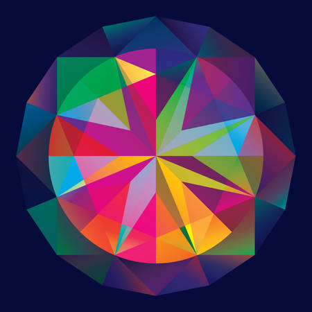 Gem, diamond. Abstract Geometric Colorful Background. Modern screen vector design for mobile appのイラスト素材