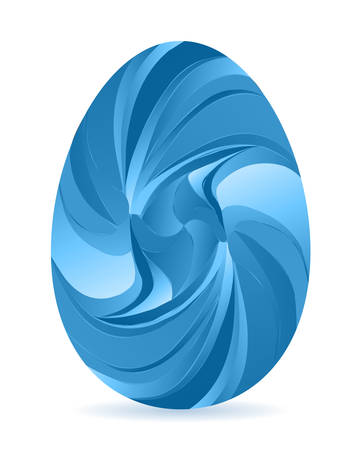 Isolated easter egg on a white background, Vector illustrationのイラスト素材