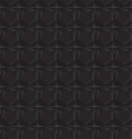 Abstract Black Geometric Seamless Background. High Saturated Gradients. Different Geometrical Shapesのイラスト素材