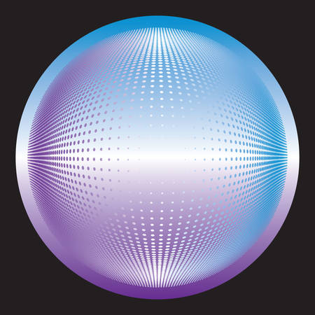Dotted colored Vector Spiral Pattern or Texture. Stipple Dot Backgrounds with Black Circlesのイラスト素材