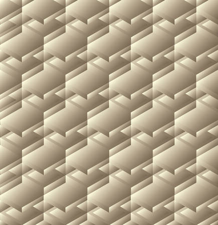 Decorative color grid or wall pattern with carved rounded shapes. 3d sample design. Abstract background for mobile
のイラスト素材