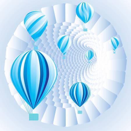 The parade of balloons. Colored Vector Spiral Pattern or Texture. Vector illustrationのイラスト素材