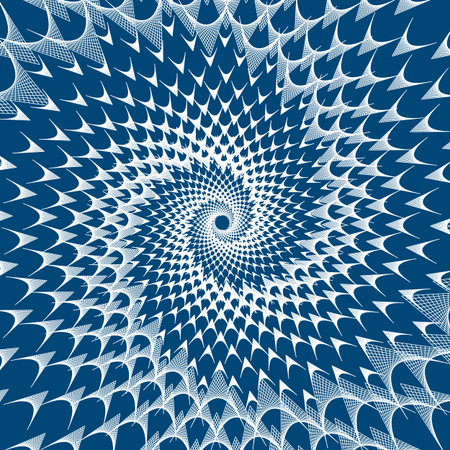 Dotted Halftone Vector Spiral Color Pattern or Texture. Stipple dot backgrounds