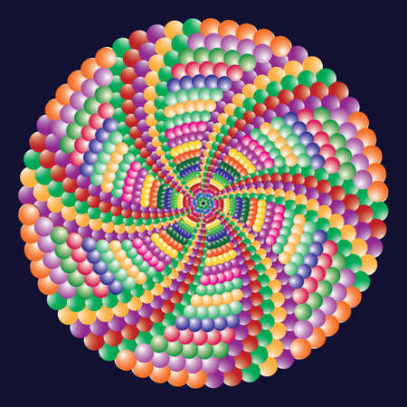 Ornate, eastern mandala. Art, round, colorful ornamentのイラスト素材