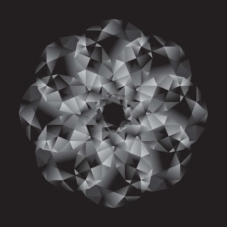 Brilliant Diamond game isolated on black backgroundsのイラスト素材