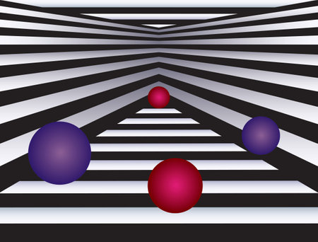 Abstract background. Colored spheres with a gradient. Vector illustrationのイラスト素材