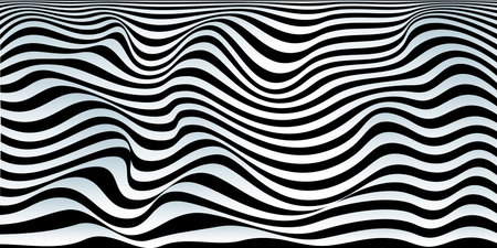 Abstract linear Color Background. Wavy striped surface. Vector illustrationのイラスト素材