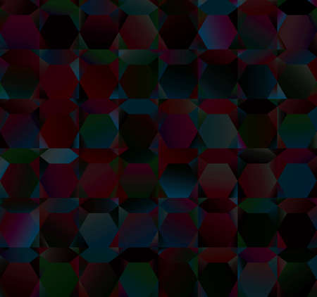 Abstract background. Noise structure with hexagons. Vector imageのイラスト素材
