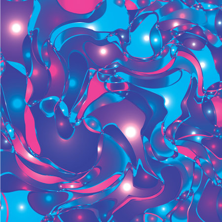 Bright, full color abstract background. Spheres with gradient. Vector illustrationのイラスト素材