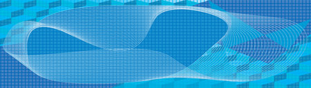Horizontal banner. Abstract background. Noise structure with cubes. Vector image