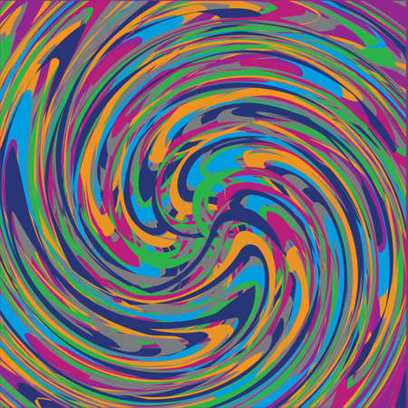 Abstract liquid spiral paint background. Vector illustrationのイラスト素材