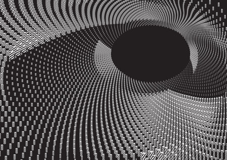 Dotted Halftone Vector Spiral Pattern or Texture. Stipple Dot Backgroundsのイラスト素材