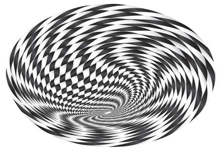 Dotted Halftone Vector Spiral Pattern or Texture. Stipple Dot Backgrounds with Stripsのイラスト素材