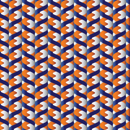 Seamless Background from colored braided cord. Vector illustrationのイラスト素材
