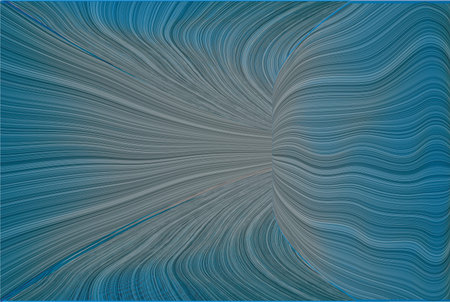 Tunnel or wormhole. Digital wireframe tunnel. 3D grid. Background abstract vector image
