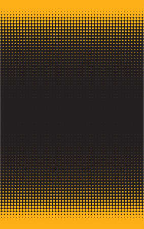 Polka, yellow on black pattern. Texture background. Grunge backgroundのイラスト素材