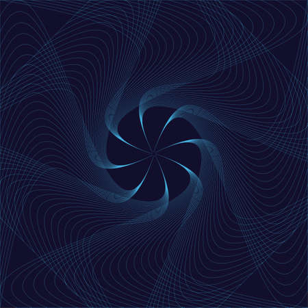 Vector Spiral Striped Design Element. Abstract patternのイラスト素材