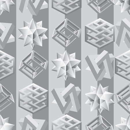 Abstract seamless background. Noise structure with polyhedrons. Vector imageのイラスト素材