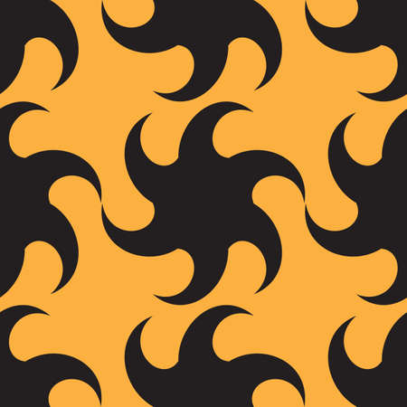 Abstract spiral paint background. Seamless pattern with twisted stars. Vector illustrationのイラスト素材