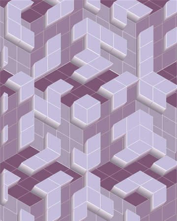 Abstract background. Noise structure with cubes. Vector imageのイラスト素材
