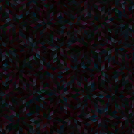 Abstract seamless background. Noise structure with cubes. Vector image