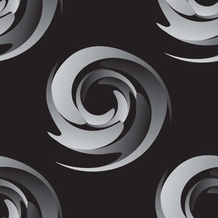 Seamless pattern of abstract liquid spiral paint background. Vector illustrationのイラスト素材
